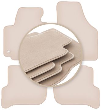 OEM Alfombrillas Beige Premium Para Volkswagen Golf Plus Monovolumen 2005-2014