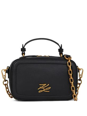 Karl Lagerfeld K/Autograph crossbody bag - women - Calf Leather - One Size - Black