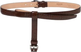 Moschino Dames, Accessoires, Bruin, Maat: 85 CM Leer