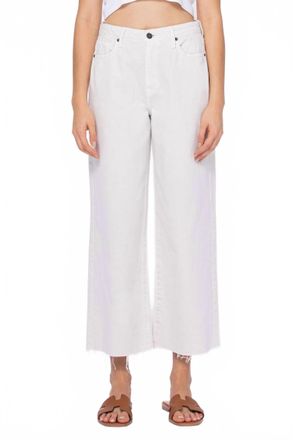 Hidden Jeans Nori Summer Wide Leg Jeans In Sea Salt