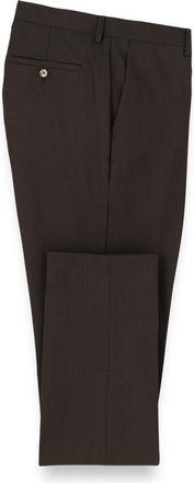 Paul Fredrick Wool Stretch Bengaline Flat Front Suit Pants