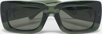 Linda Farrow Green Attico 3/13 Square Sunglasses