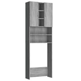 vidaXL Armario De Lavadora Gris Sonoma 64x25,5x190 Cm Vidaxl