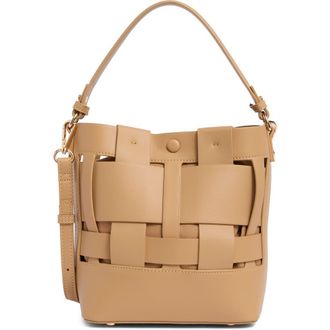 Urban Expression Woven Bucket Shoulder Bag in Natural at Nordstrom Rack