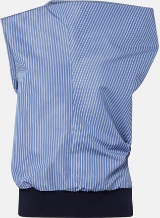 sacai Top in misto cotone a righe