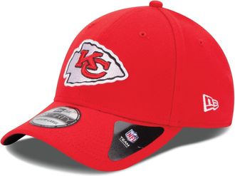 New Era Unisex-Adult NFL 39THIRTY Team Color Primary Primary Logo Stretch Fit Flex Football Cap Hat, Kansas City Chiefs - Red, Large-X-Large