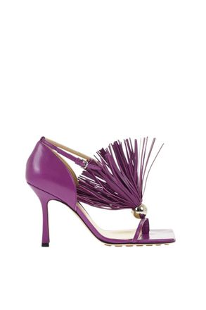 Bottega Veneta Purple Embellished Heels