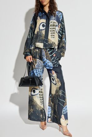 Munthe Silk Trousers Arum, Womens, Multicolour