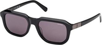 Guess Rechthoekige Zonnebril - Heren - Zonnebrillen - Zwart - 53 MM - Accessoires