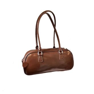 Generic Korean Retro French Bread Underarm Bag Womens Faion Handbag Oulder Sli Versatile(Brown)