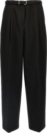 Jil Sander Broeken, Dames, Zwart, XS, Wol, Wollen Getailleerde Broek