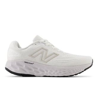 New Balance Womens Fresh Foam X Evoz v4 in White/Grey/Black Textile, size 4 Narrow