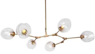 OEM Qu&iacute;mica - L&aacute;mpara Colgante Moderna De 6 Luces