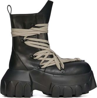 Rick Owens Stivali in pelle Rick Owens Megalace Mega Tractor