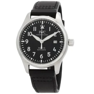 IWC Pre-owned IWC Pilots Automatic Black Dial Mens Watch IW328201