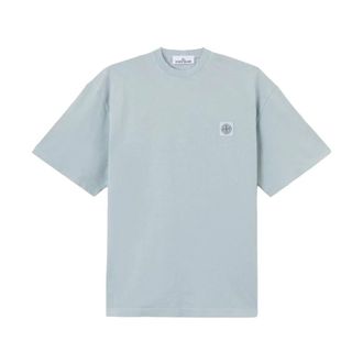 Stone Island Patch Logo T-Shirt - male - Stone Island - T-Shirts - Gray - 3XL - Tops