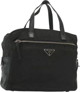 Prada Pre-owned Handbags, female, Black, Size: ONE SIZE Pre-owned Nylon handbags