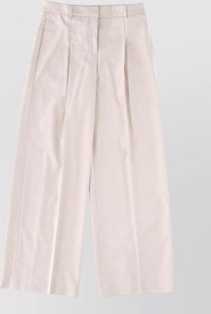 HUGO BOSS wide leg trousers pleated front belt loops