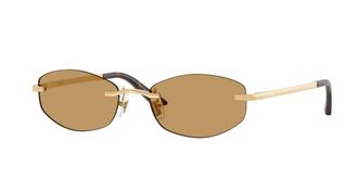 Versace VE2308D Asian Fit 152373 Womens Sunglasses Gold Size 54