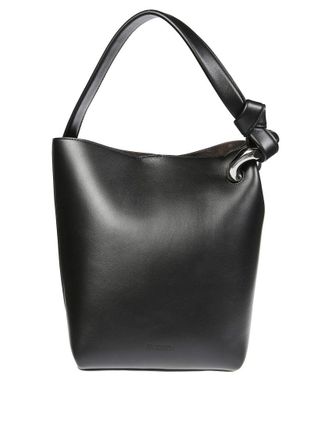 J.W.Anderson Angular Silhouette Black Leather Bucket Bag