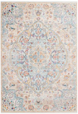 Safavieh Alfombra viscosa blu/neutrale 122 x 183 cm