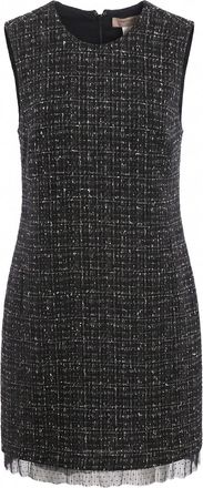Twin-Set Boucl&eacute; Dress With Tulle