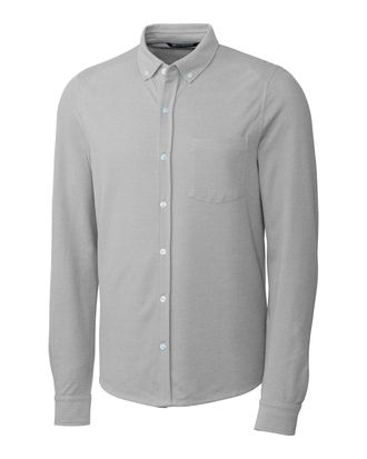 Cutter & Buck Mens Big & Tall Reach Oxford Button Front Shirt