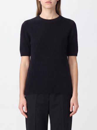 P.A.R.O.S.H. P. A.R. O.S. H. Maglione girocollo in lana e yak con maniche corte e bordi a coste