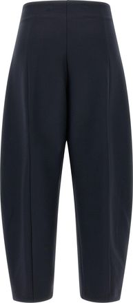 Nude Balloon Silhouette Wool Blend Trousers - Navy