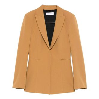 Patrizia Pepe Blazer con revers a lancia - - Jackets - Donna - Beige - S