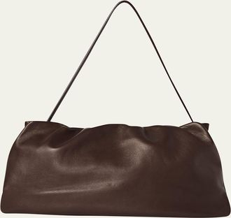 The Row XL Bourse Shoulder Bag in Silk Leather