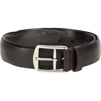 Fortela Crockett Leather Belt in Brown at Nordstrom, Size 80