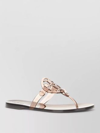 Tory Burch rubber miller flat sole open toe sandals