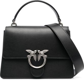 Pinko Love Birds leather tote bag - women - Calf Leather - OS - Black