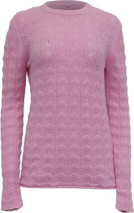 Sportmax Knitted Sweater in Pink Wool
