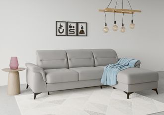 Sit&more Ecksofa »Sinatra L-Form« mit Recamiere, optional mit Kopfteilverstellung und Armteilfunktion