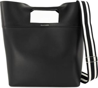 Alexander McQueen El bolso cuadrado del arco ns Alexander McQueen Leather Black