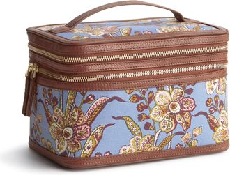 Vera Bradley Outlet Oxford Canvas Brush Up Cosmetic Case Bag