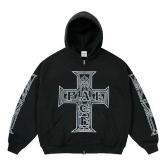 Palace Y So Cross Pigment Hoodie Black P30CS225