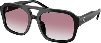 Tory Burch TY7224U 170973 Womens Sunglasses Black Size 55