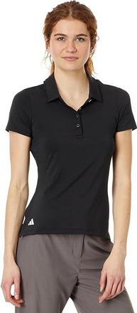 adidas Golf Ultimate365 Solid Sleeveless Golf Polo Shirt Womens Clothing Black : 2XL, Elastane/Polyester