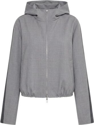 Sportmax Lepre Bomber - Dames - Zomerjassen - Grijs - XS - Wol - Jassen