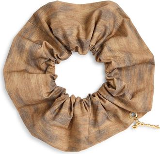 Ganni Ikat Scrunchie in Burro at Nordstrom