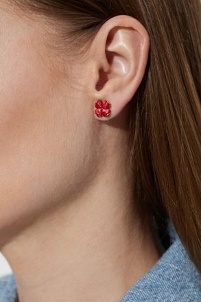 Kate Spade New York Clover-shaped Earrings, Womens, Red
