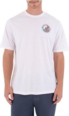Hurley Tee S/S Printing Press Enjoy T-Shirt f&uuml;r Herren | wei&szlig;