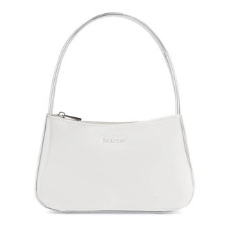 Kazar Zilveren leren baguette handtas - Dames - Handtassen - Grijs - ONE Size - Leer - Tassen