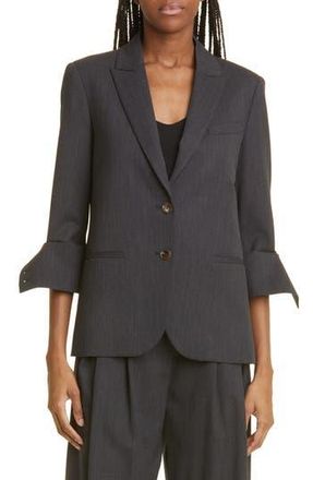 TWP Boyfriend Stretch Wool Blazer in Dark Charcoal at Nordstrom Rack, Size X-Large