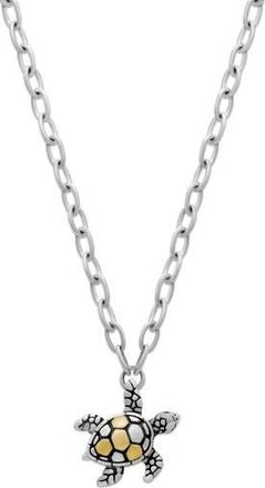 Samuel B. Turtle Pendant Necklace in Silver And Gold at Nordstrom Rack
