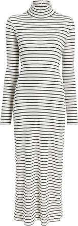 Proenza Schouler Frances striped turtleneck midi dress