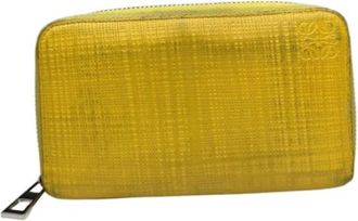 Loewe Pre-owned Wallets, female, Yellow, Size: ONE SIZE Pre-owned Leather Wallet